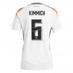 Günstige Fußballtrikots Deutschland Kimmich 6 Frauens Heimtrikot EURO 2024 Kurzarm